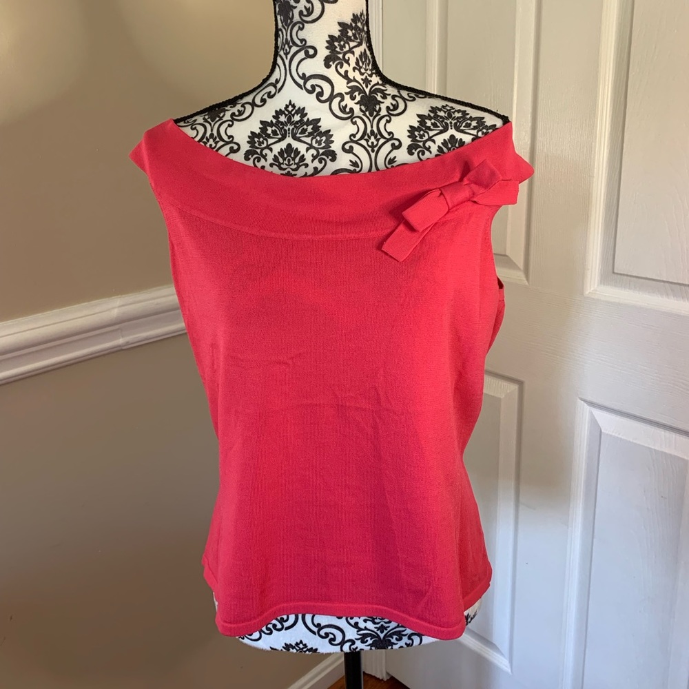 *NWT* Pink Poodle, Women’s Pink Stretch, off shoulder Top Size XL